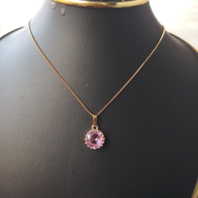 Picture of Long Chain Round Shape Locket/Pendant Necklace for Women - Pendant for Women - Locket for Girls