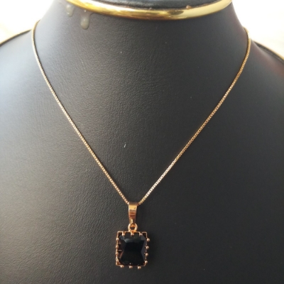 Picture of Long Chain Square shape Locket/Pendant Necklace for Girls and Women