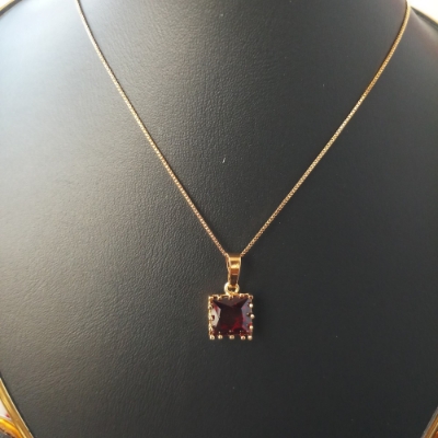 Picture of Long Chain Square shape Locket/Pendant Necklace for Girls and Women