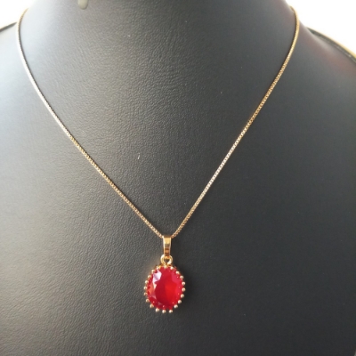 Picture of Long Chain Oval Shape Locket/Pendant Necklace for Girls and Women