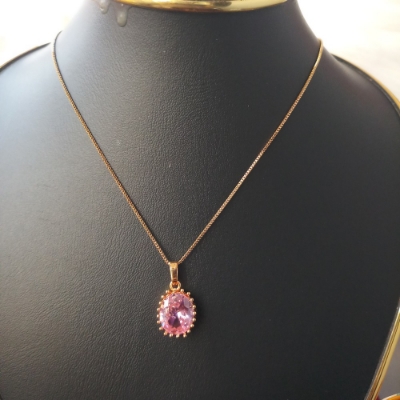 Picture of Long Chain Oval Shape Locket/Pendant Necklace for Girls and Women