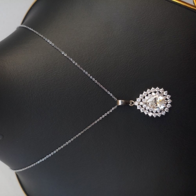 Picture of Western Design Stone Pendant/ Locket Necklace/ Chain for Women & girls