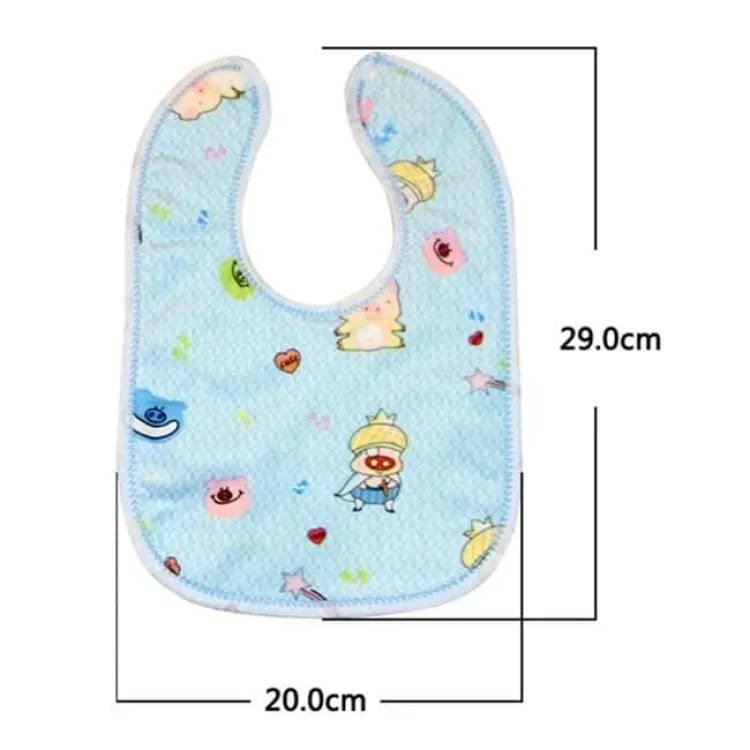Buy 3 Pcs Combo Fashionable Cotton Bibs For Baby (Pink,Blue,Yellow) at Best Price In Bangladesh
