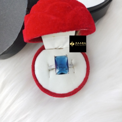 Picture of Square Shape Stone Finger Ring (Imported) For Women & Girls (M-Frc2043) - 1 Piece - Ring For Girls