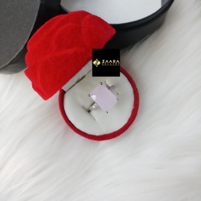 Picture of Square Shape Stone Finger Ring (Imported) For Women & Girls (M-Frc2043) - 1 Piece - Ring For Girls