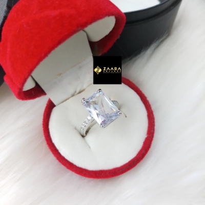 Picture of Square Shape Stone Finger Ring (Imported) For Women & Girls (M-Frc2043) - 1 Piece - Ring For Girls
