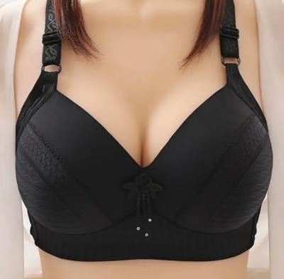 Picture of Soft Padded Stylish Bra fashionable padded bra comfortable bra pushup bra Black