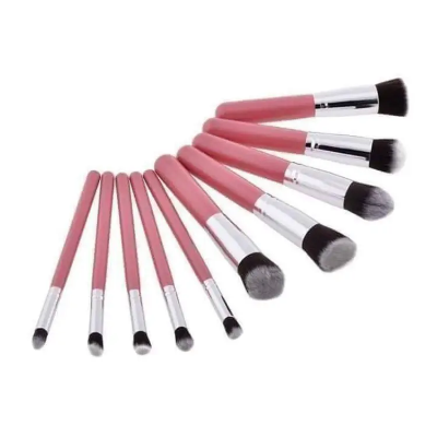Buy Kabuki 10 Pieces Brush Set - Pink - Makeup Combo Set - Makeup Combo Set - Makeup Combo Set at Best Price In Bangladesh