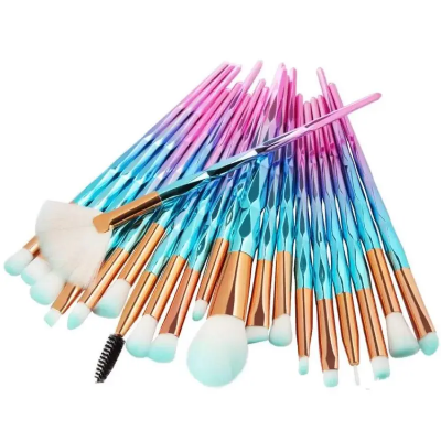 Buy 20 Pieces Makeup Brush Set ( greenish) at Best Price In Bangladesh