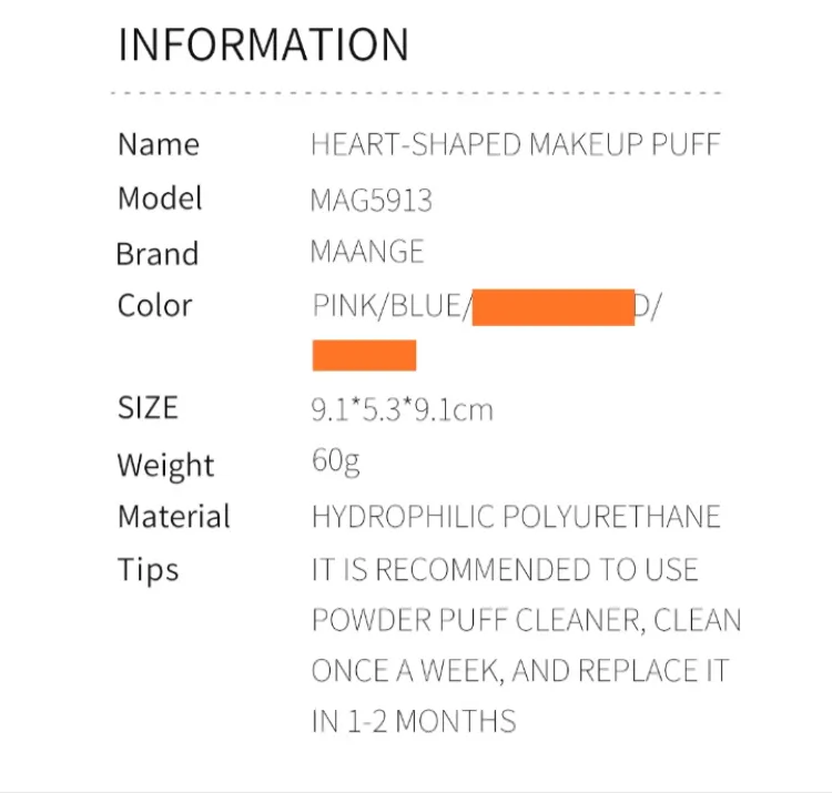 Buy Maange Heart Shape 2 pieces Makeup Puff at Best Price In Bangladesh