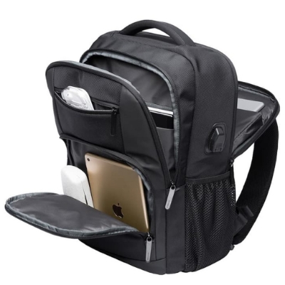 Picture of BANGE 1921 Large Capacity 15.6-inch Laptop Backpack (Black)