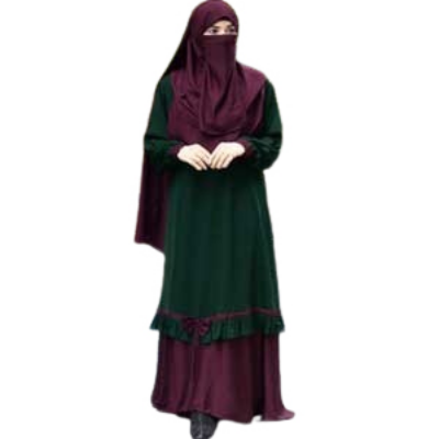 Buy Dubai Cherri  Fabric Borkha with Hijab BK-A02 at Best Price in Bangladesh