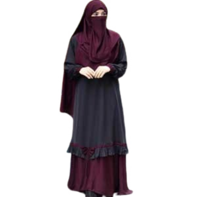 Buy Dubai Cherri  Fabric Borkha with Hijab BK-A03 at Best Price in Bangladesh