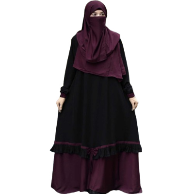 Buy Dubai Cherri  Fabric Borkha with Hijab BK-A04 at Best Price in Bangladesh