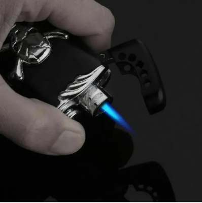 Picture of Skull Bones Windproof Gas Lighter Butane Torch