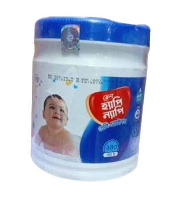 Picture of Fresh Happy Nappy Wet Wipes 240 Pcs Jar 