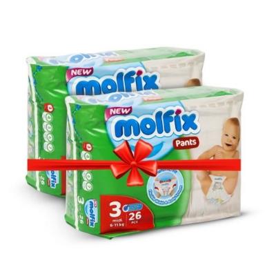 Picture of Molfix pant M(3) 26+26 pcs COMBOO (2pkt)