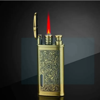 Picture of lcb lighter gas inflatable windproof metal durable simple cigarette lighter gift for boyfriend gadget