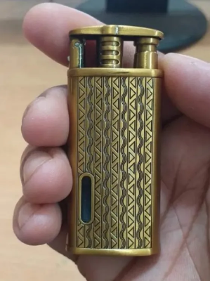 Picture of lcb lighter gas inflatable windproof metal durable simple cigarette lighter gift for boyfriend gadget