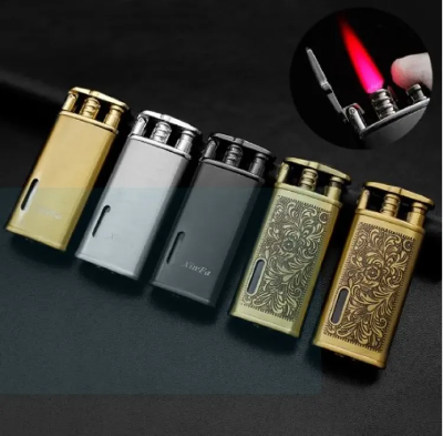 Picture of lcb lighter gas inflatable windproof metal durable simple cigarette lighter gift for boyfriend gadget