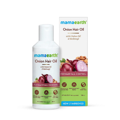 Buy MAMAEARTH Onion Oil for Hair Growth & Hair Fall Control with Redensyl 100ml at Best Price In Bangladesh