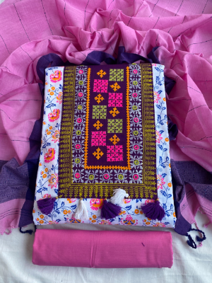 Buy Premium Aarong Cotton yeok 3 piece 3N-24 Online at Best Price