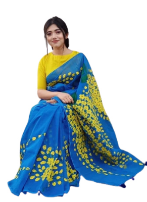Buy Exclusive Hand Print Half Silk Sharee SP-94 at Best Price In Bangladesh