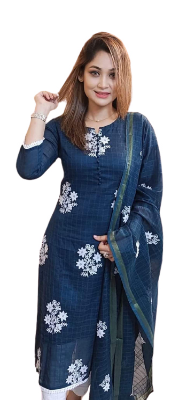 Buy Cotton Block Print Unstitched 3 Piece 3P-10 Online at Best Price in Bangladesh