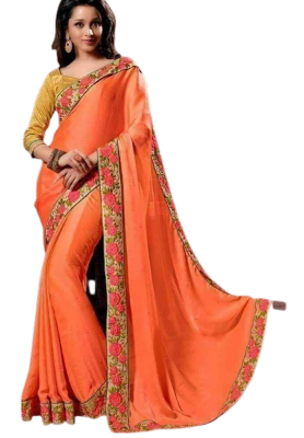 Buy Soft Weightless Georgette Sharee With Blouse SJ-05 at Best Price In Bangladesh