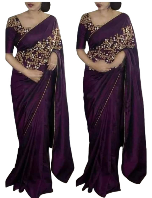 Buy Soft Weightless Georgette Sharee With Blouse SJ-06 at Best Price In Bangladesh