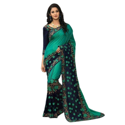 Buy Soft Weightless Georgette Sharee With Blouse SJ-07 at Best Price In Bangladesh