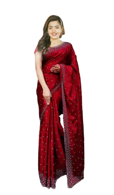 Buy Soft Weightless Georgette Sharee With Blouse SJ-14 at Best Price In Bangladesh