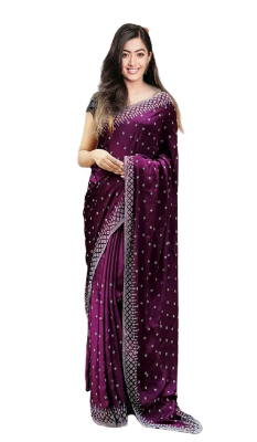 Buy Soft Weightless Georgette Sharee With Blouse SJ-15 at Best Price In Bangladesh