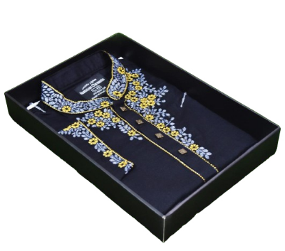 Buy Indian Cotton Semi Long Embroidery Panjabi P-N31 at Best Price in Bangladesh