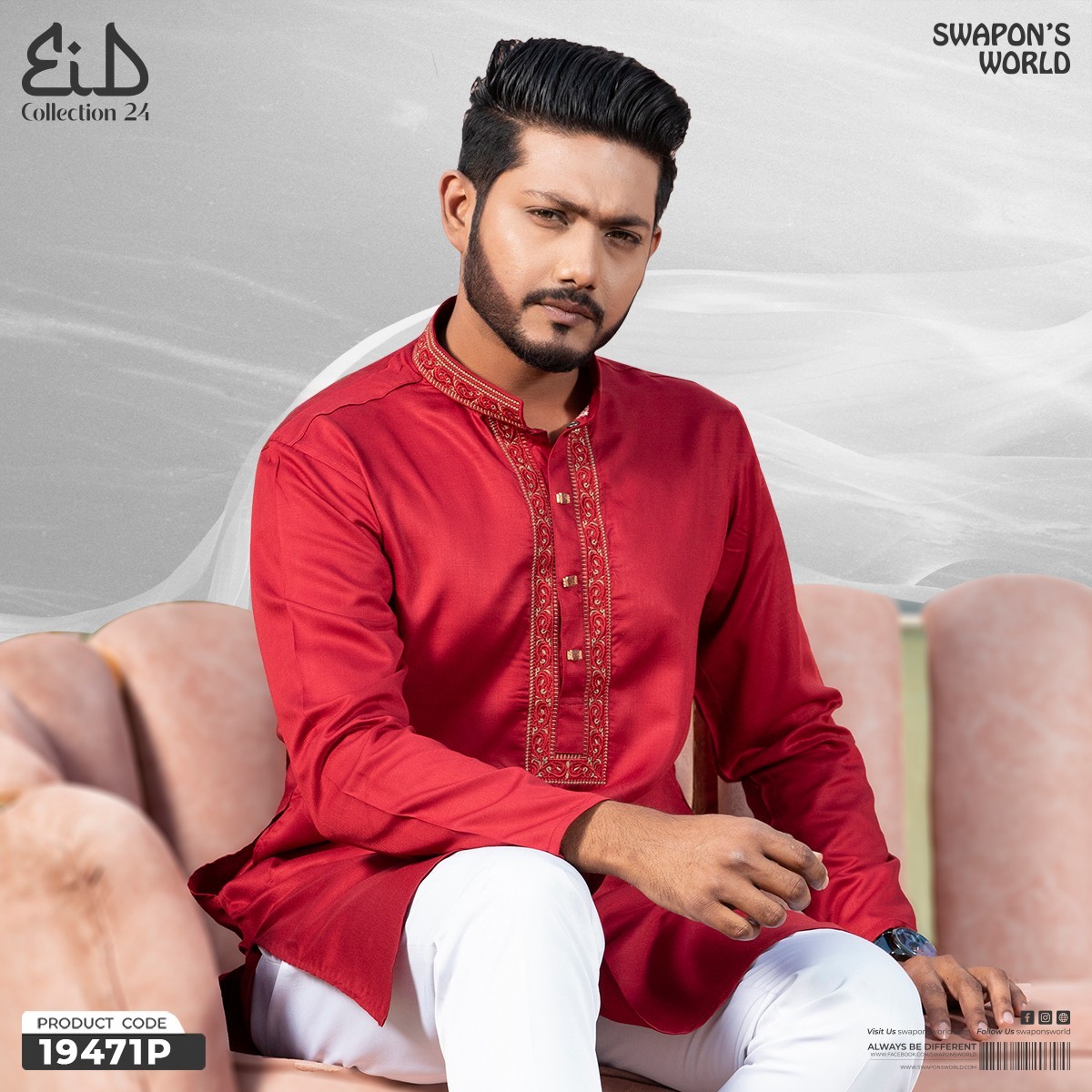 Picture of Mens Premium Embroidery Panjabi