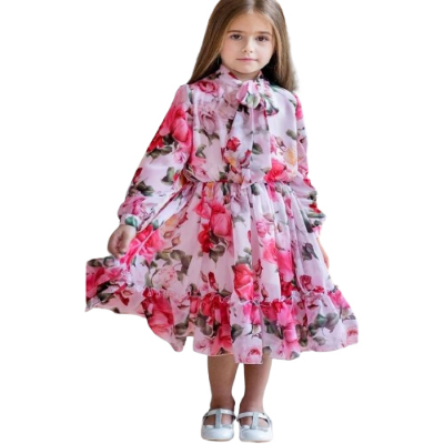 Buy Premium Lenin Georgette Baby Dress BD-36 Online at Best Price