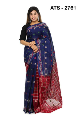 Buy Premium Mash lais Cotton Sharee SR-11 at Best Price In Bangladesh
