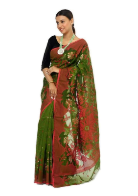 Buy Premium Quality Resom Silk Jamdani Sharee SR-10 at Best Price In Bangladesh