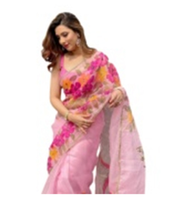 Buy Exclusive Hand Print Half Silk Sharee SP-141 at Best Price In Bangladesh