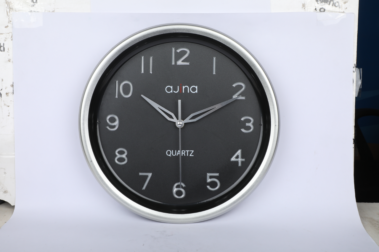 Buy Tune Wall Clock with Digit RO-Silver-Silver Hand-B Online at Best Price