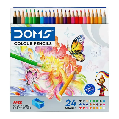 Picture of DOMS Fsc 24 Shades Colour Pencil 1 box