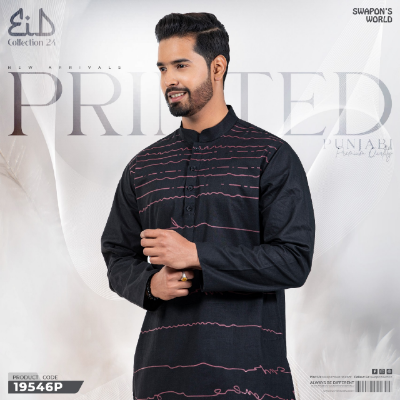Picture of Mens Printed Premium Cotton Panjabi