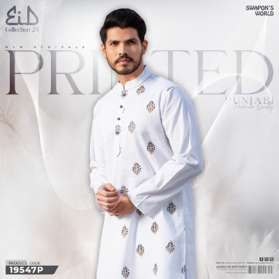 Picture of Mens Printed Premium Cotton Panjabi