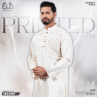 Picture of Mens Printed Premium Cotton Panjabi