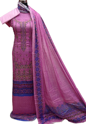 Buy Indian Gong Buticks Embroidery Cotton 3 Piece 3R-H3 Online at Best Price in Bangladesh