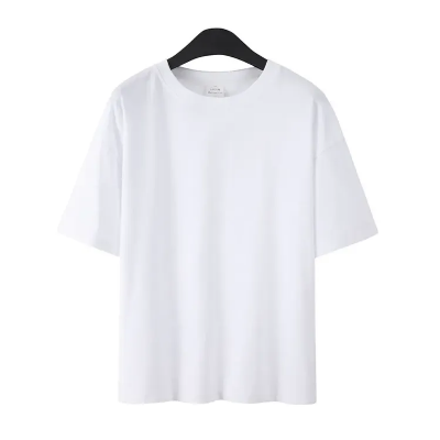 Buy Fine Tex Premium Quality White Color Drop Shoulder T-Shirt For Men Online at Best Price in Bangladesh