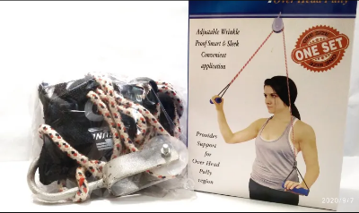 Picture of Overhead Hand Shoulder Pulley Equipment Kit W/Rope For Home Gym Exercise & Physical Therapy