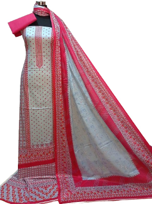 Buy Malhar Digital Print Unstiche Cotton 3 Piece 3R-M25 at Best Price In Bangladesh