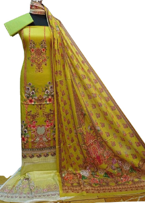 Buy Malhar Digital Print Unstiche Cotton 3 Piece 3R-M27 at Best Price In Bangladesh