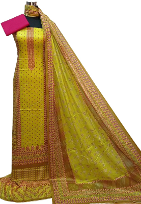 Buy Malhar Digital Print Unstiche Cotton 3 Piece 3R-M32 at Best Price In Bangladesh